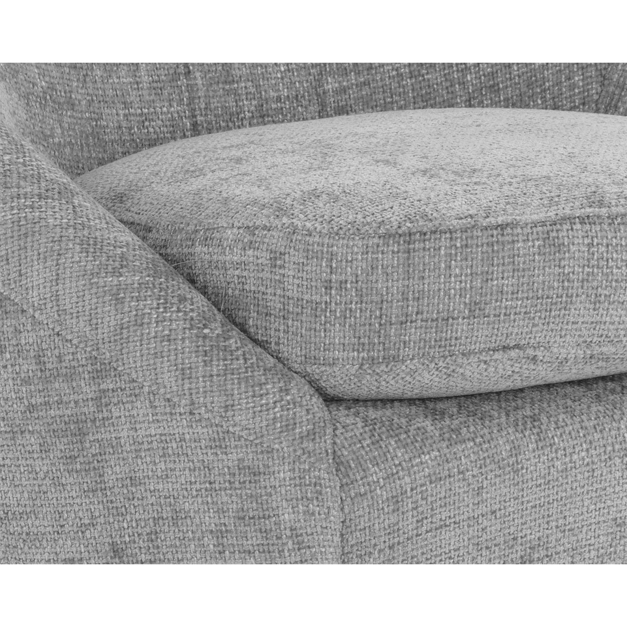 Bliss Husky Grey Swivel Lounge Chair, Swivel